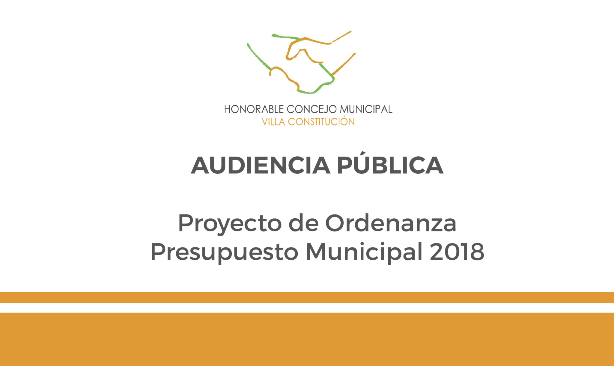 Audiencia pública Presupuesto Municipal 2018