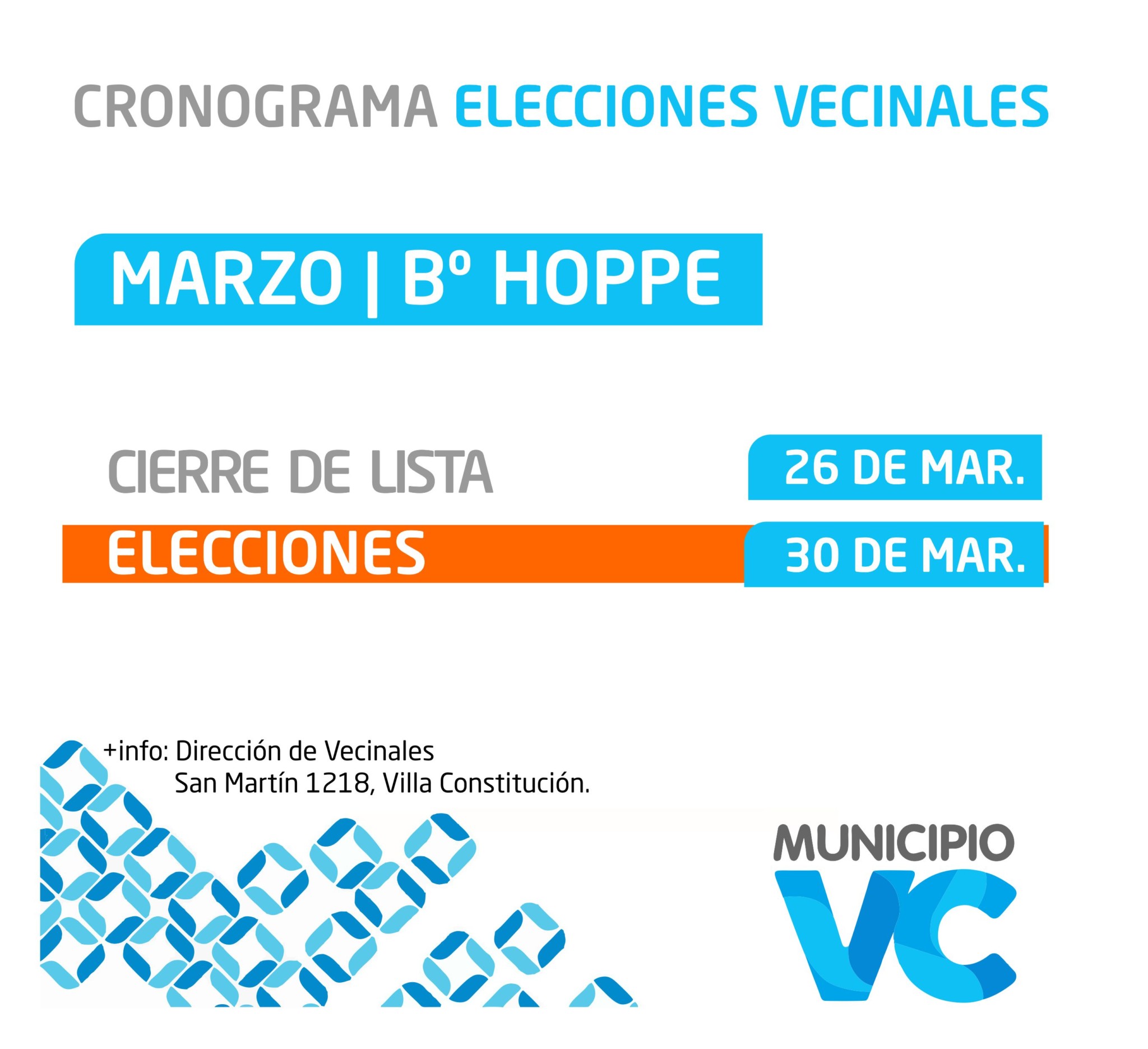 Elecciones en Barrio Hoppe