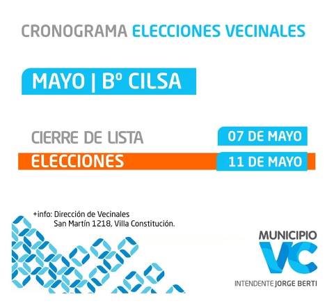 Elecciones en Barrio Cilsa