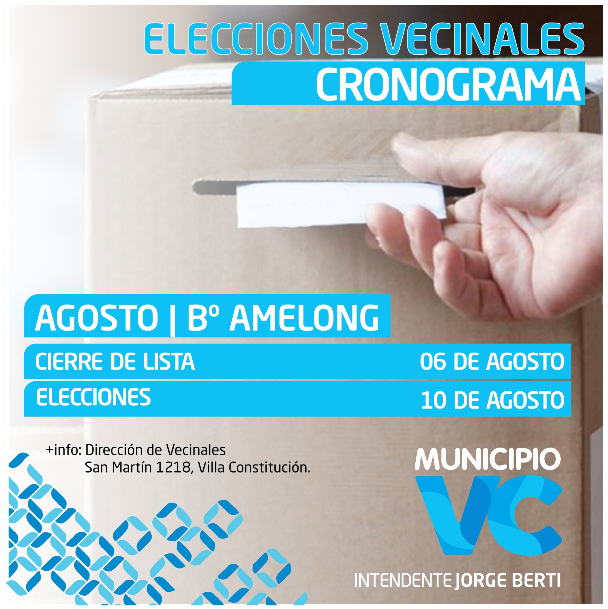 Elecciones en Barrio Amelong