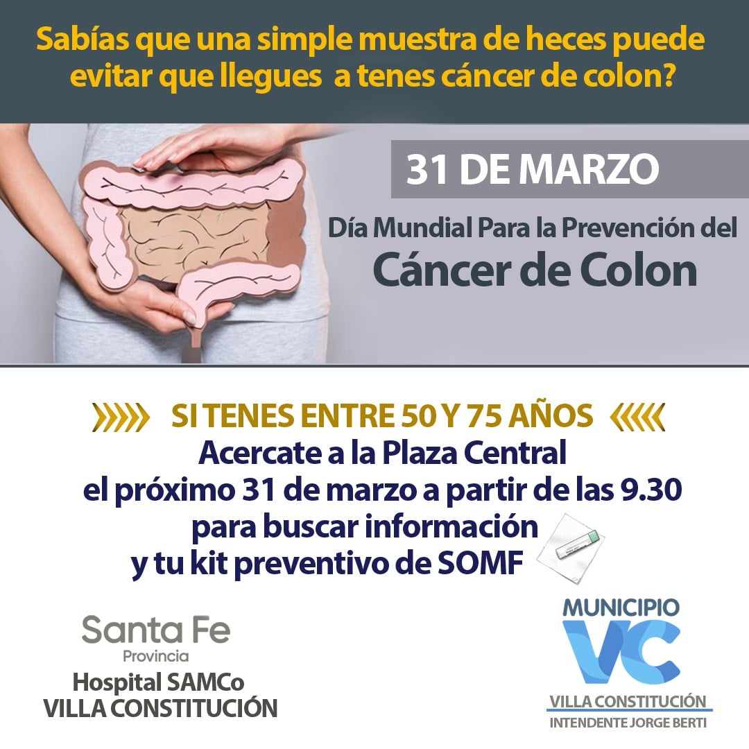 31 de Marzo | Día mundial para la prevención del cáncer de colon