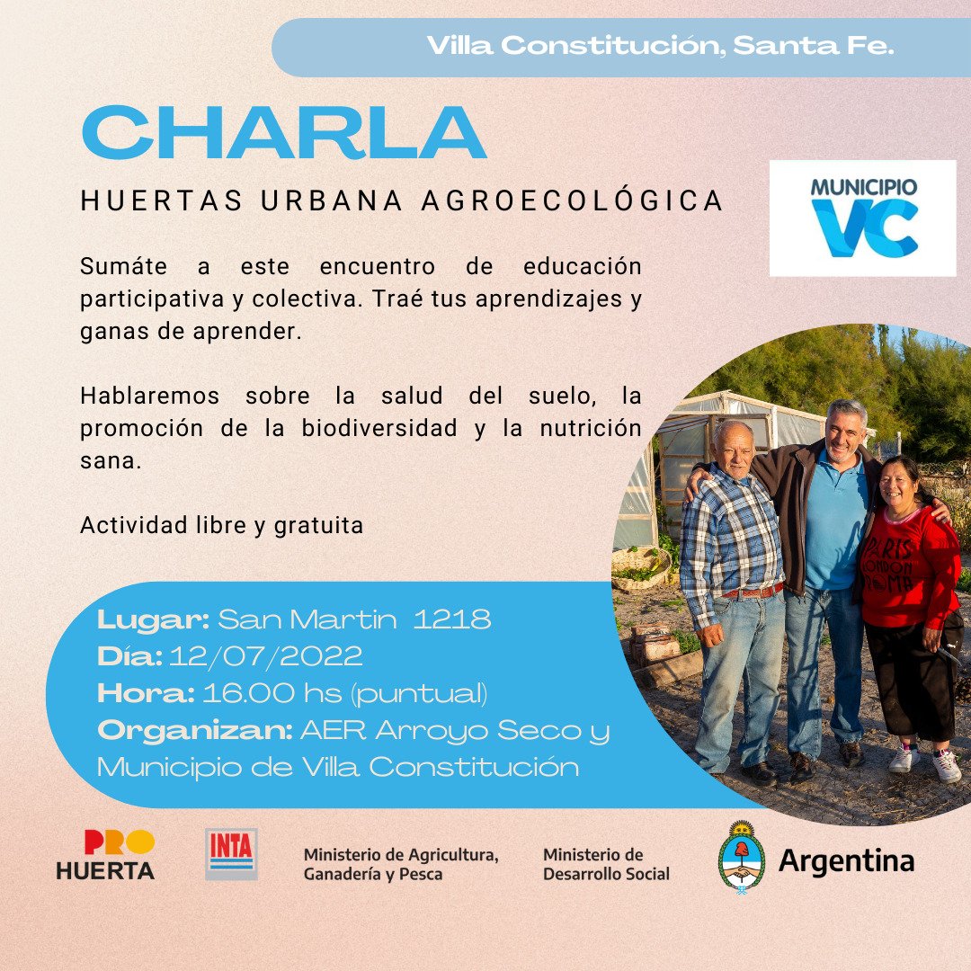 Charla: Huerta Urbanas Agroecológicas