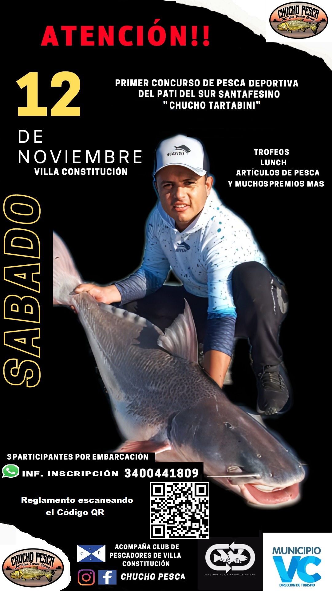 Primer Torneo de Pesca Deportiva del Patí del Sur Santafesino “Chucho Tartabini”