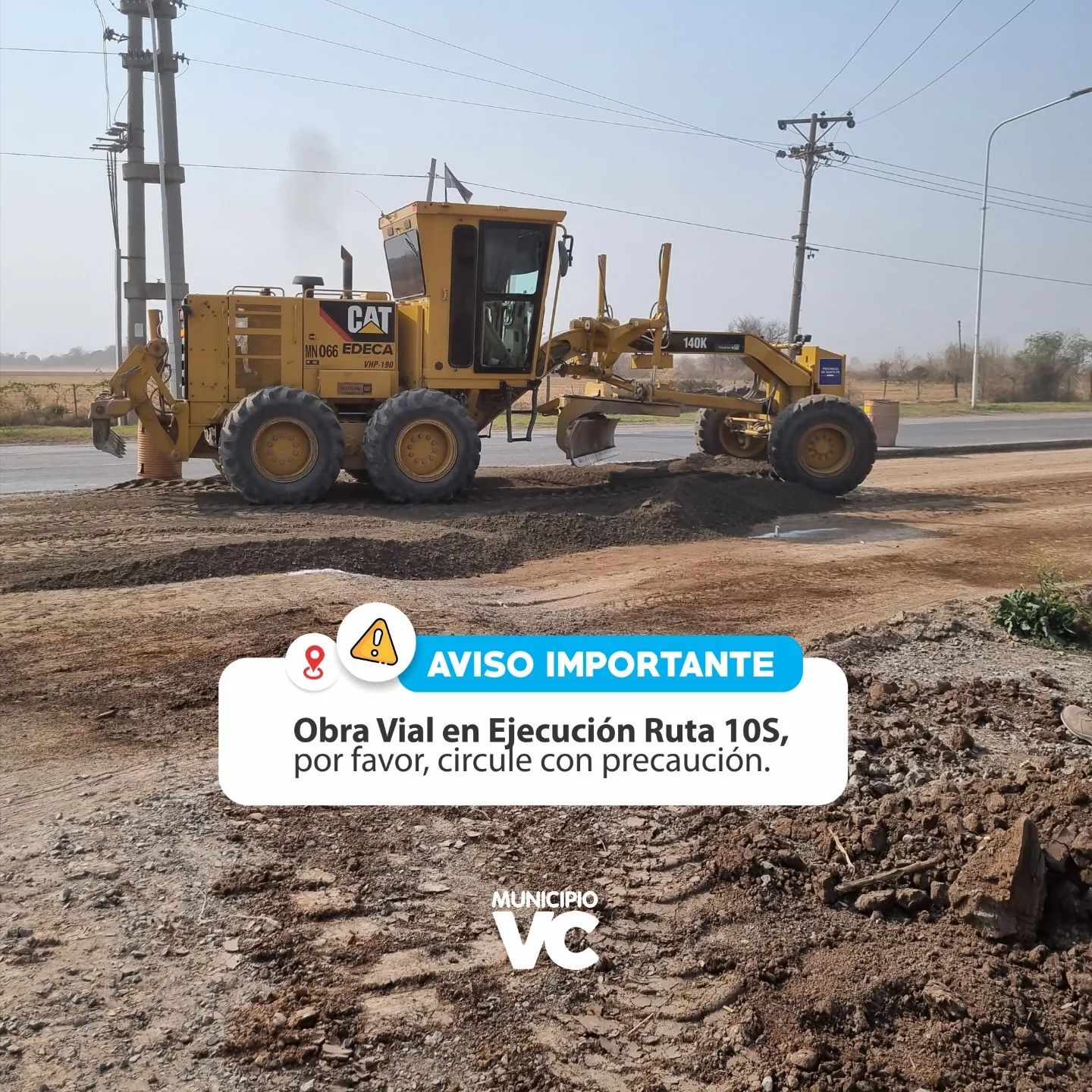 Obra Vial en Ejecución Ruta 10S