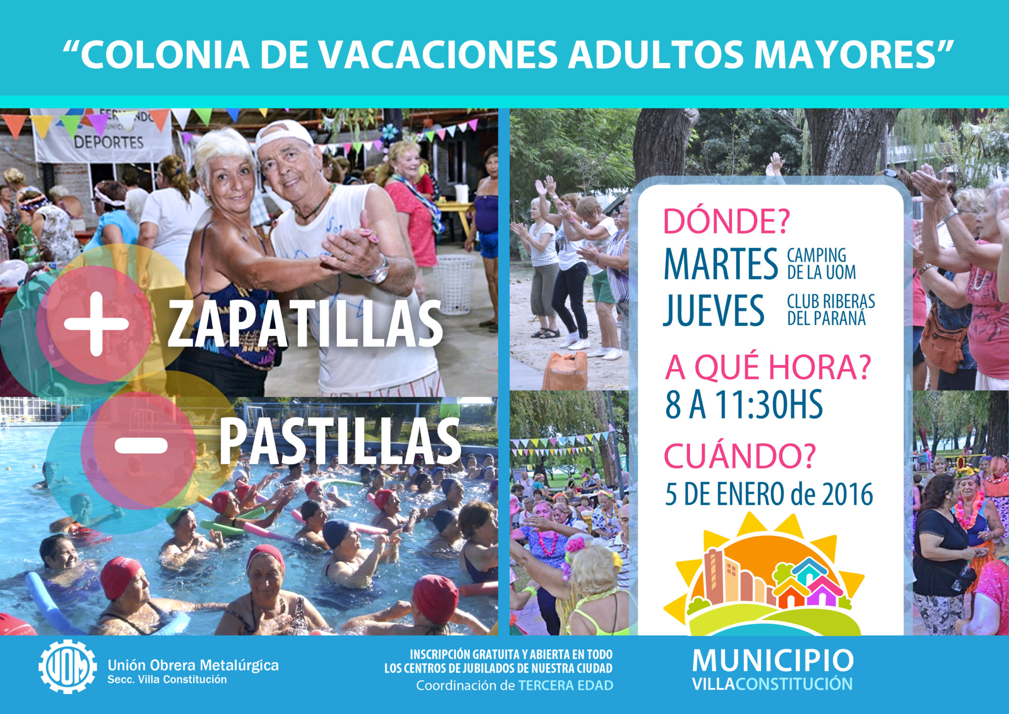 Colonia de vacaciones para adultos mayores