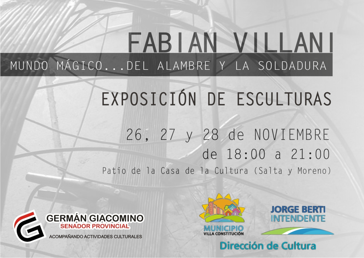 Fabian Villani, “Mundo mágico…del alambre y la soldadura”.