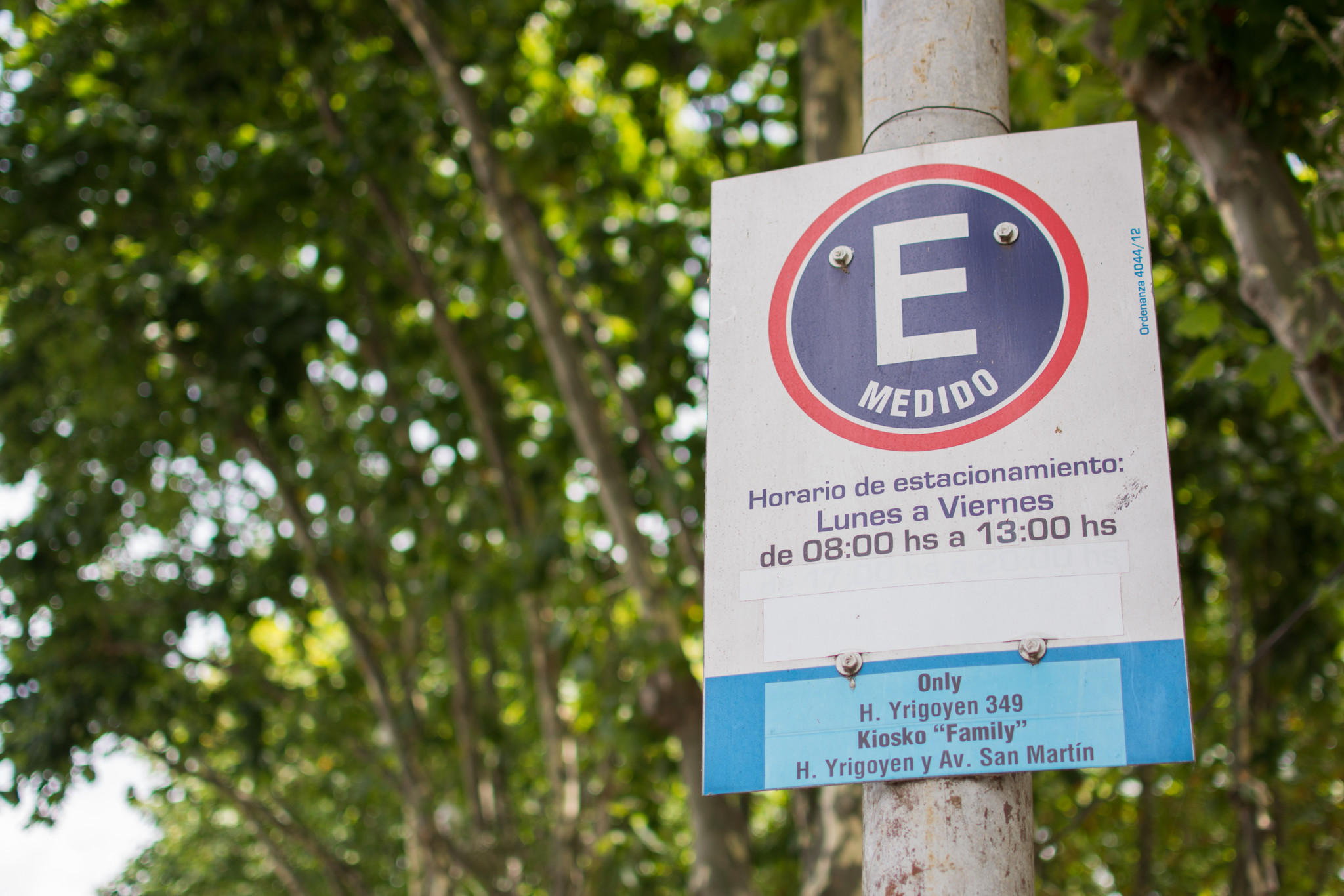 Sin estacionamiento medido el 23 y 30 de diciembre