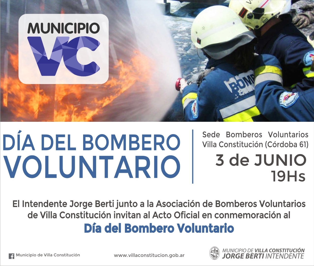 Acto por el Día del Bombero Voluntario