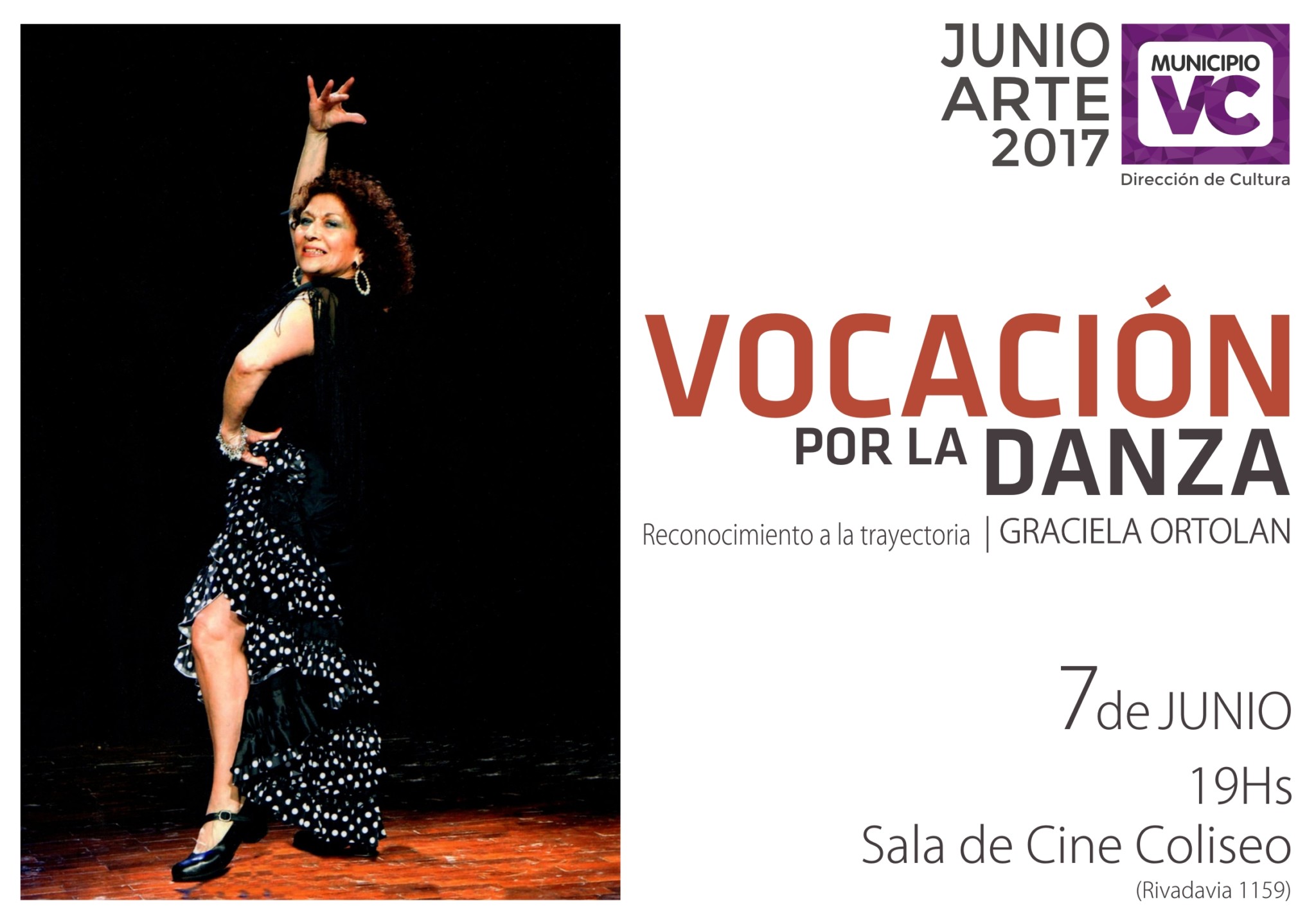 “Vocación por la Danza” | Reconocimiento a Graciela Ortolán en JUNIO ARTE 2017