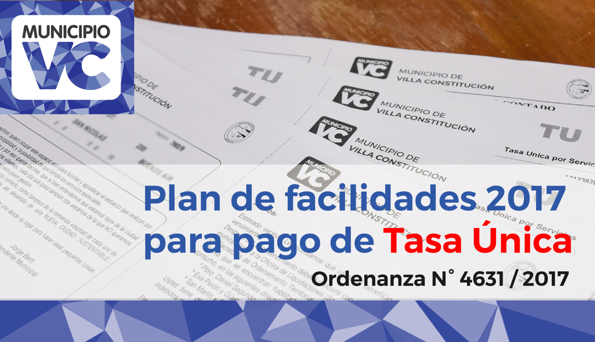 Plan de Facilidades de pago de TASAS