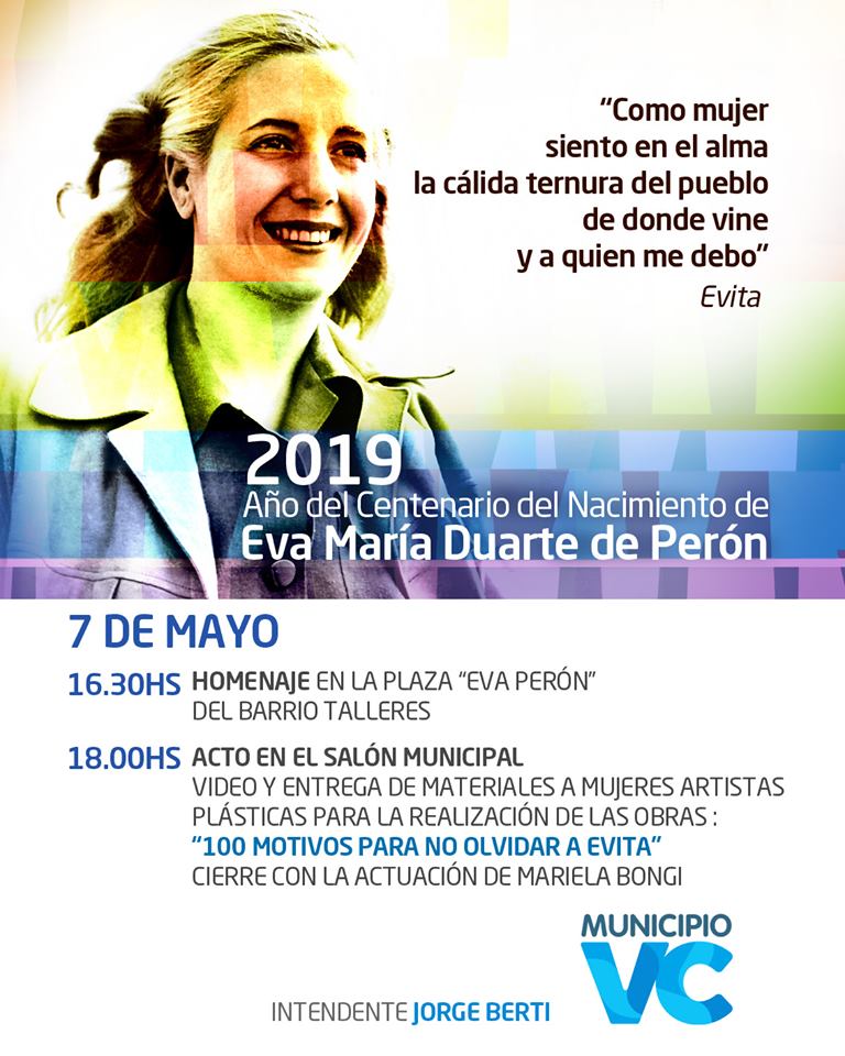 Actividades por el Centenario del nacimiento de Eva María Duarte de Perón