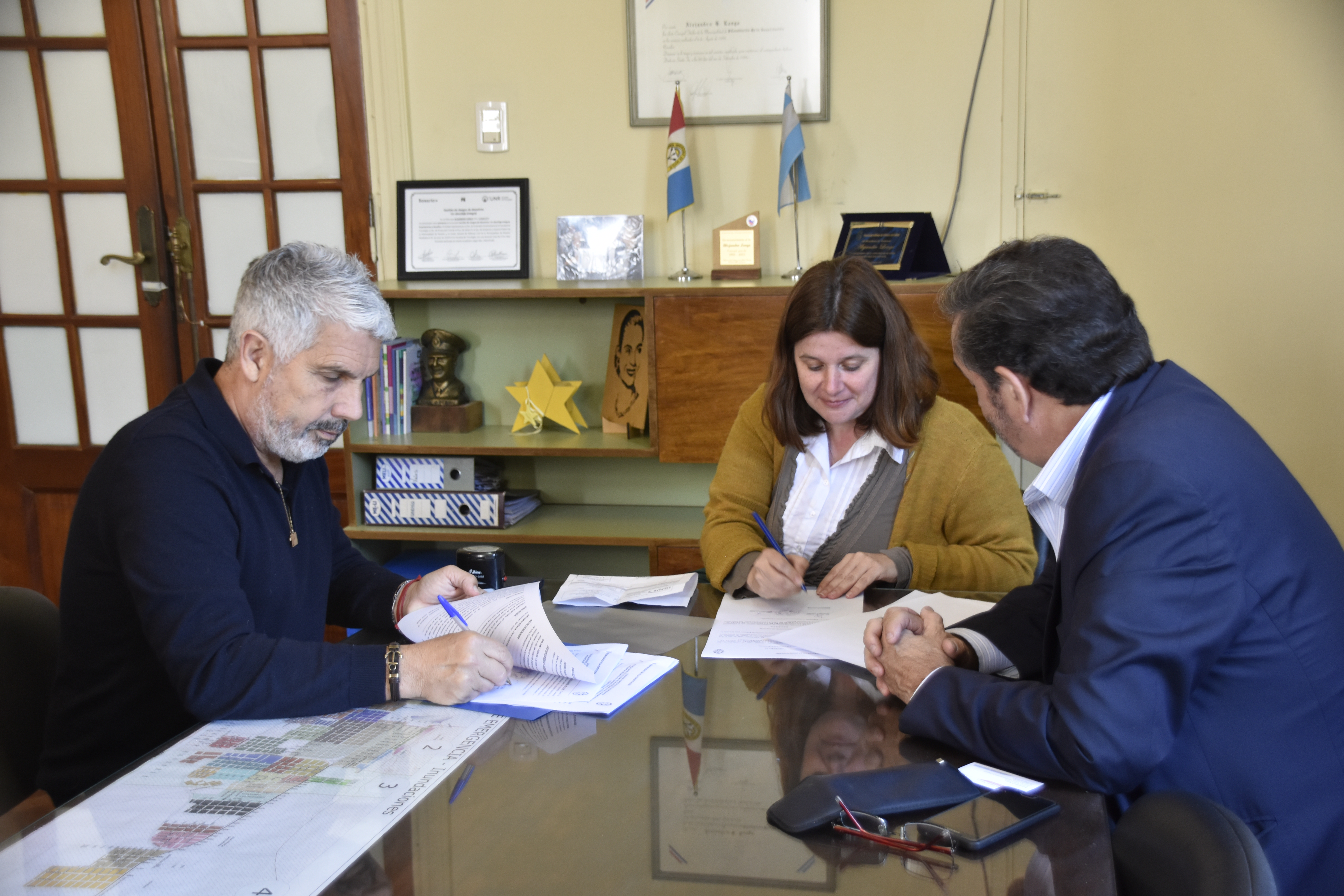 Firma de convenio de co-participación entre el municipio y c.o.p.a