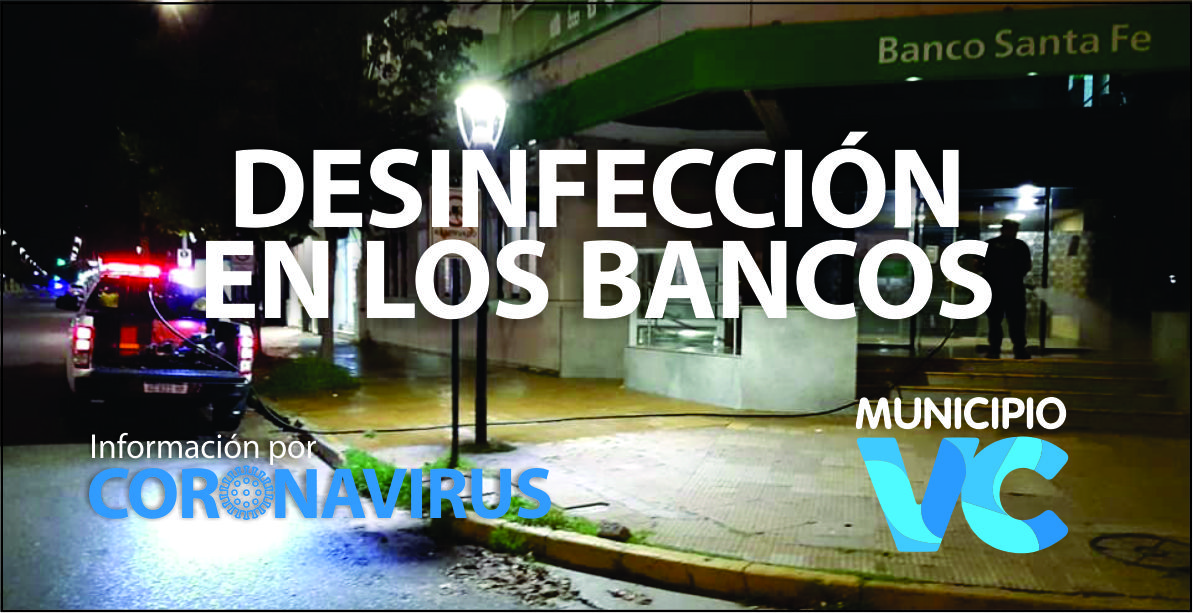 Desinfección en bancos