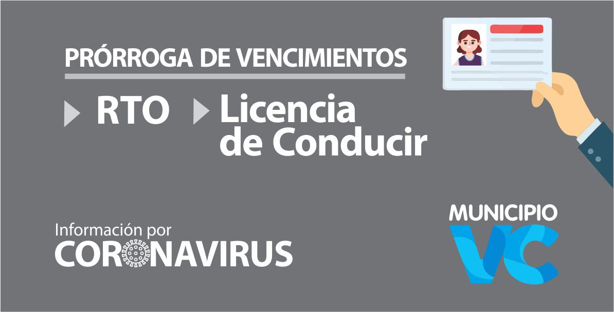 Prórroga para rto y licencias de conducir