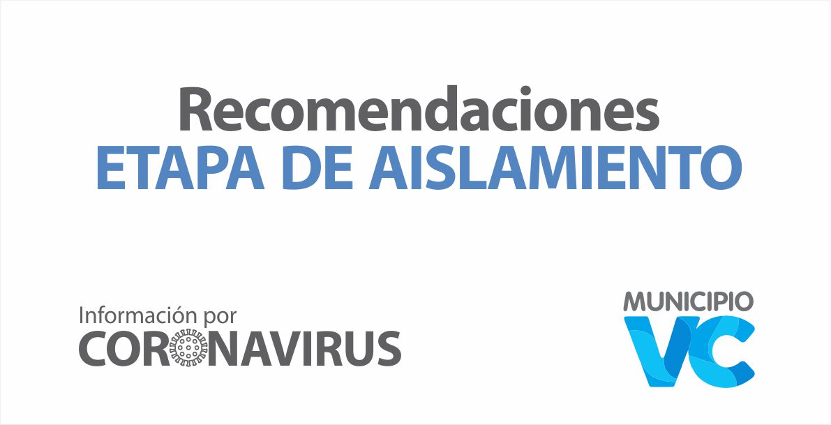 Recomendaciones para el aislamiento social