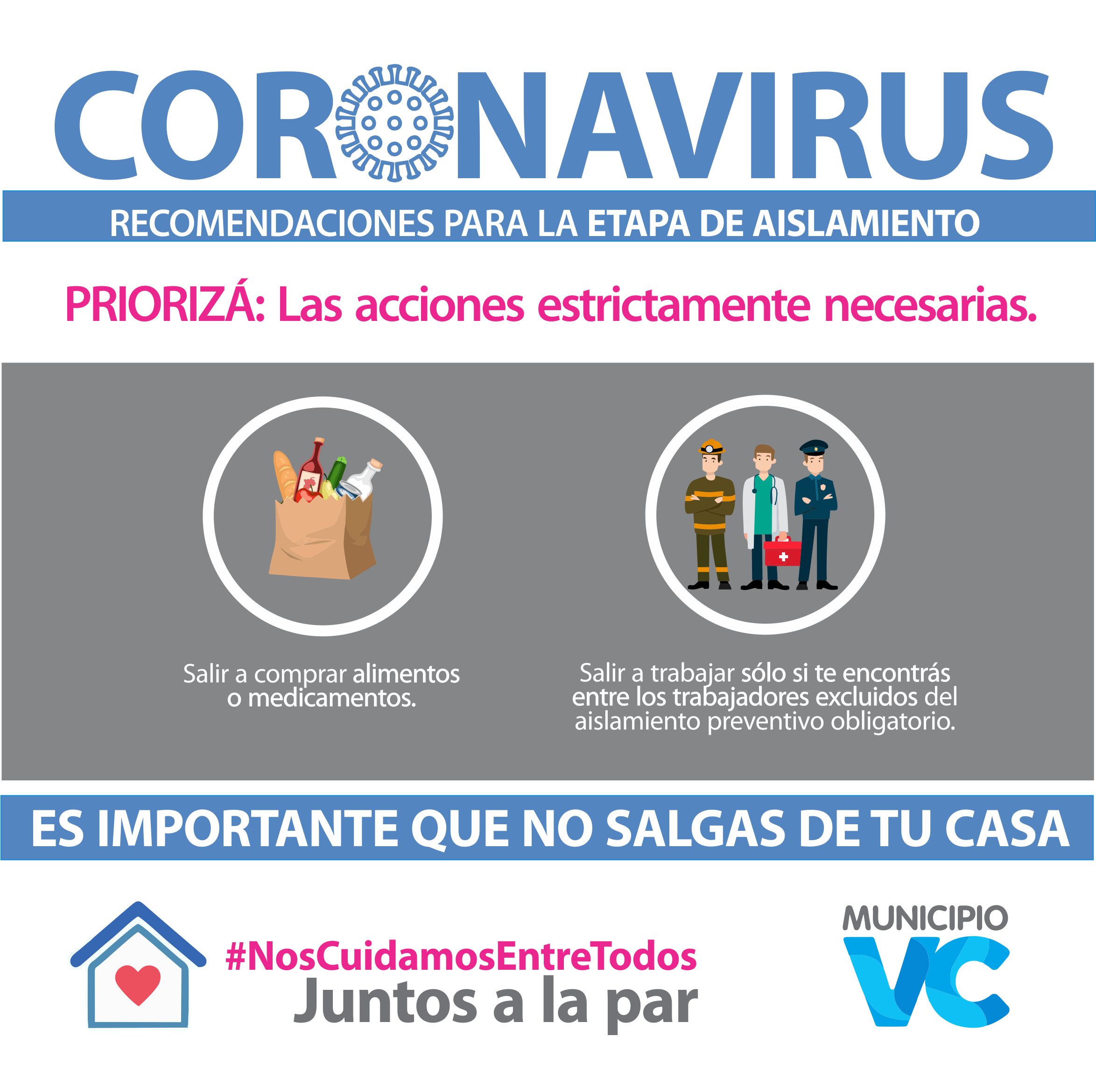 RECOMENDACIONES PARA EL AISLAMIENTO SOCIAL » Municipio de Villa ...