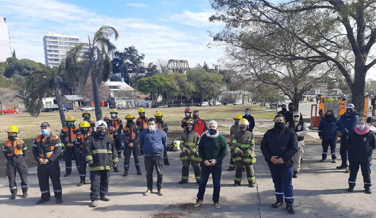 El municipio al frente del operativo del incendios en las islas entrerrianas.