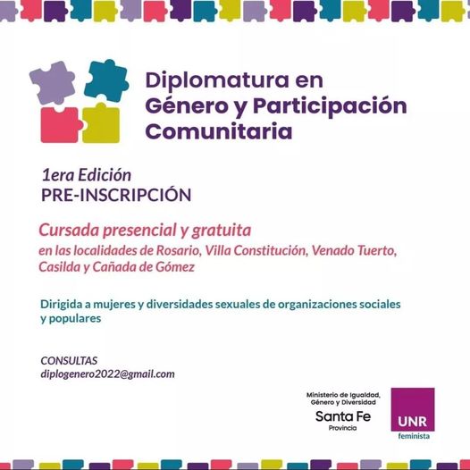 Diplomatura en género y participación comunitaria