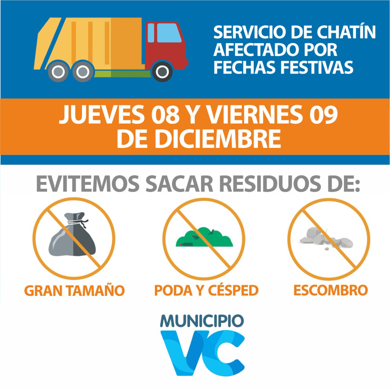 Servicio de chatin afectado por fechas festivas