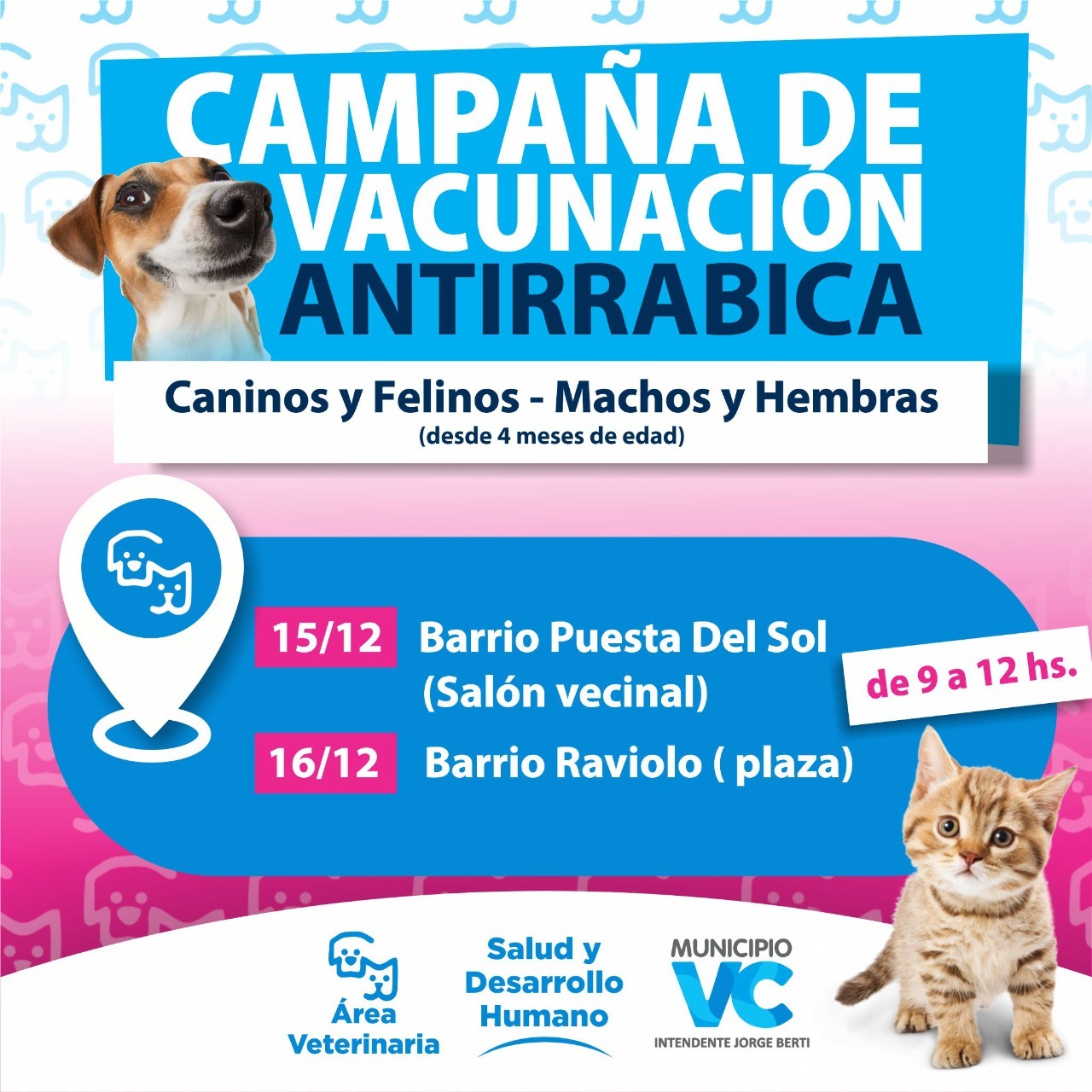 Campaña de vacunación antirrabica