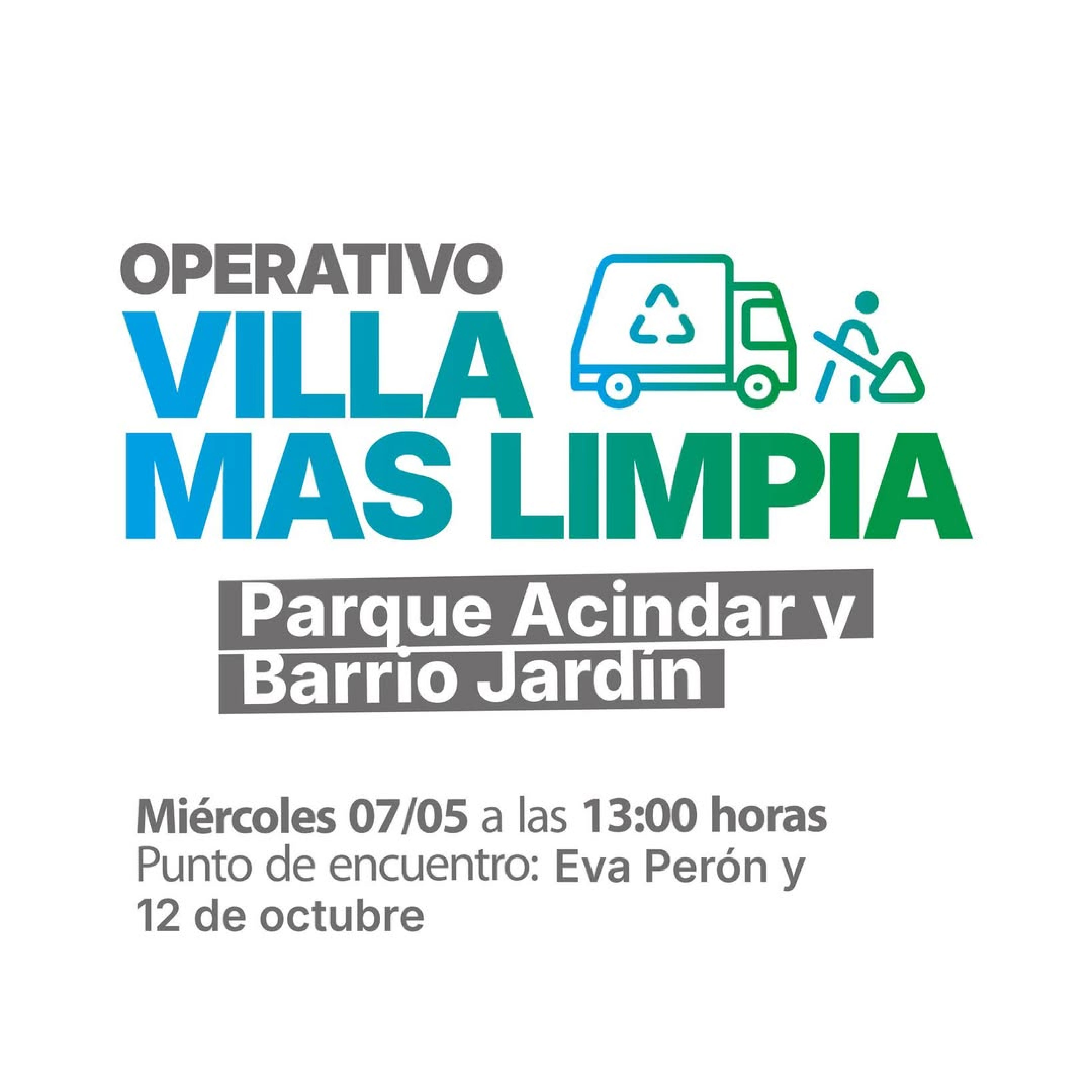 ¡Seguimos con los operativos de #VillaMásLimpia!