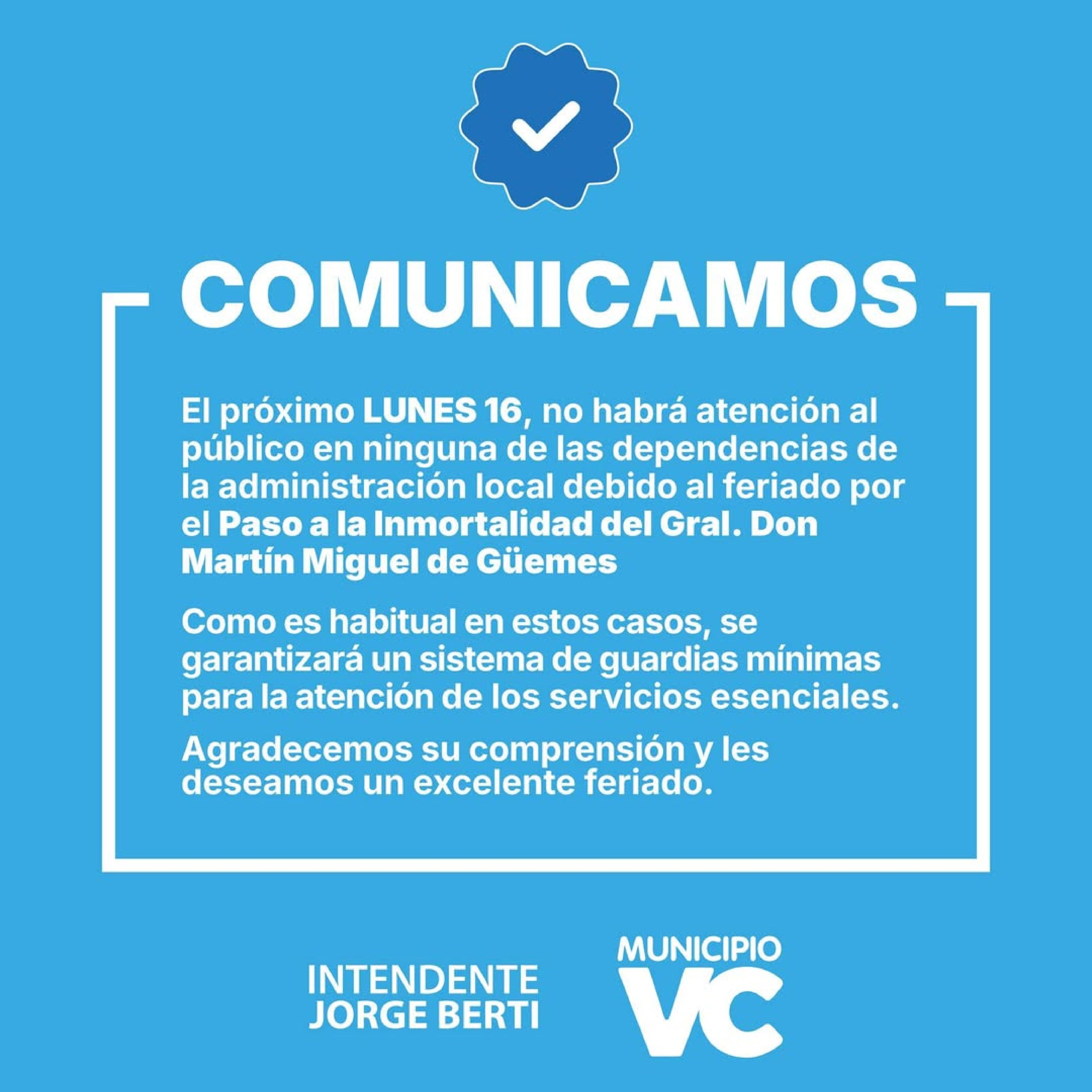 Aviso importante