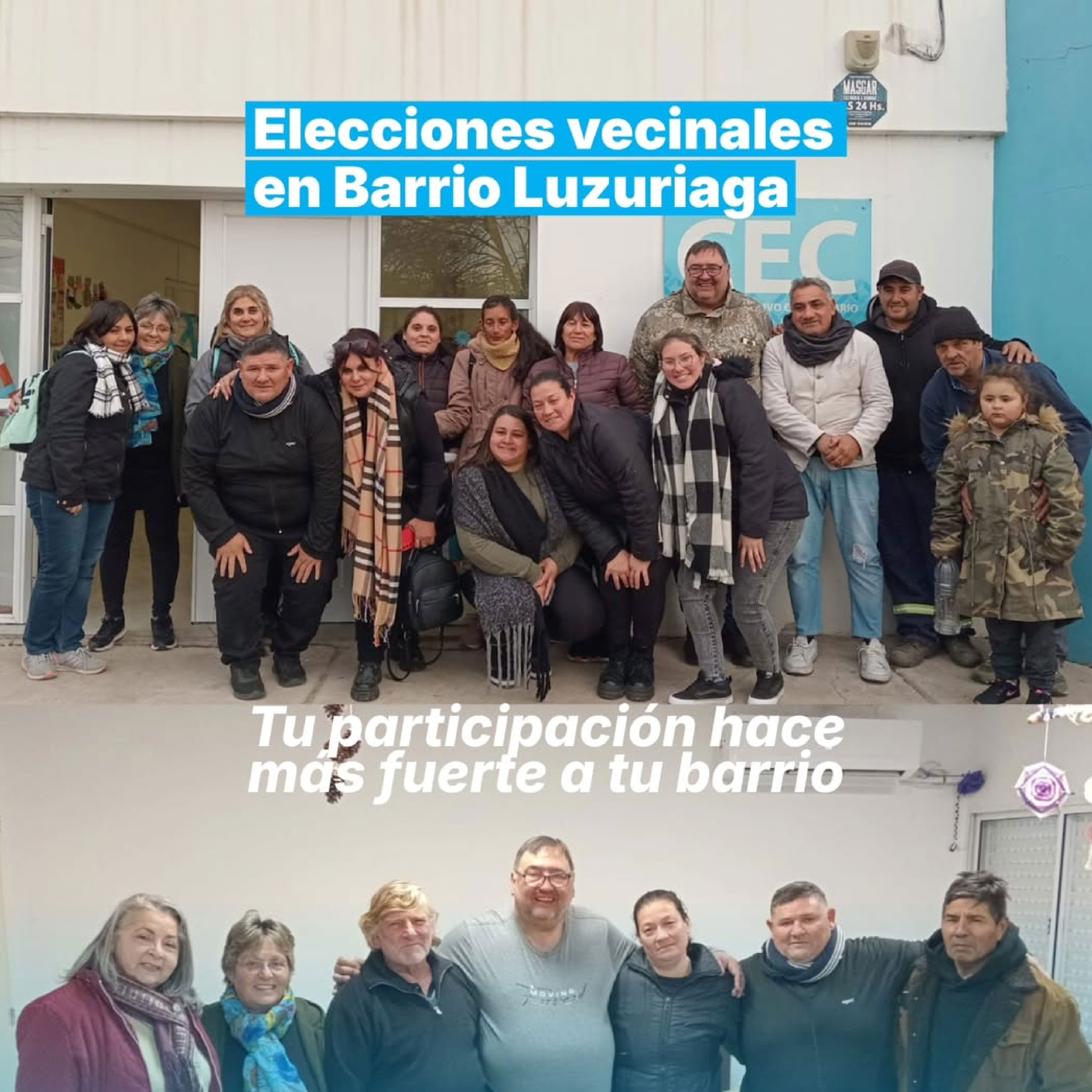 Elecciones vecinales en Barrio Luzuriaga