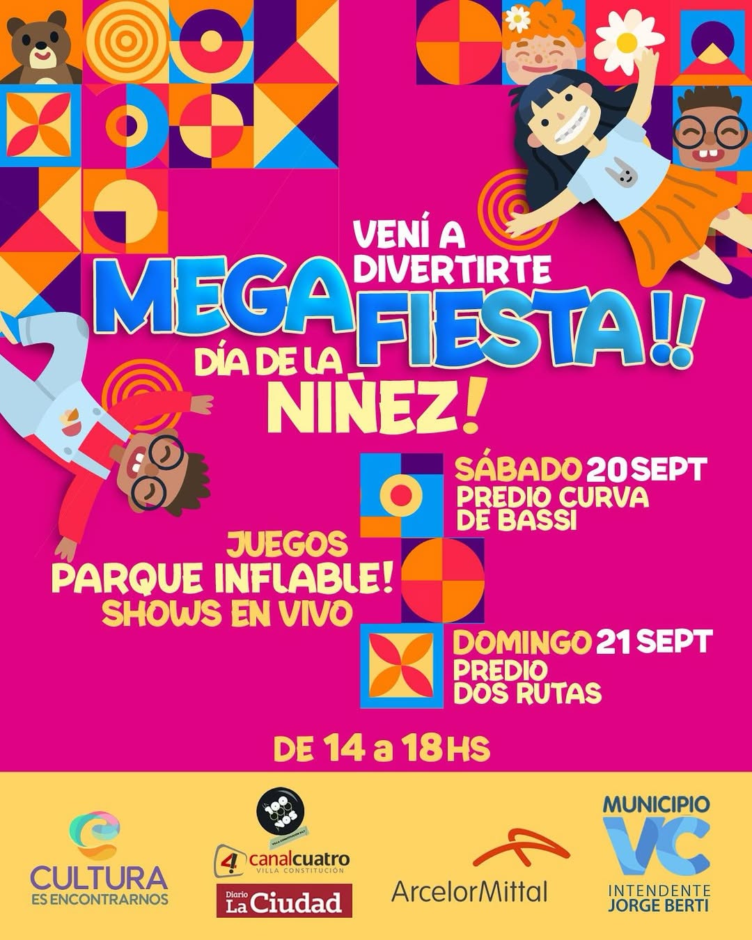 Mega fiesta del dia de la niñez