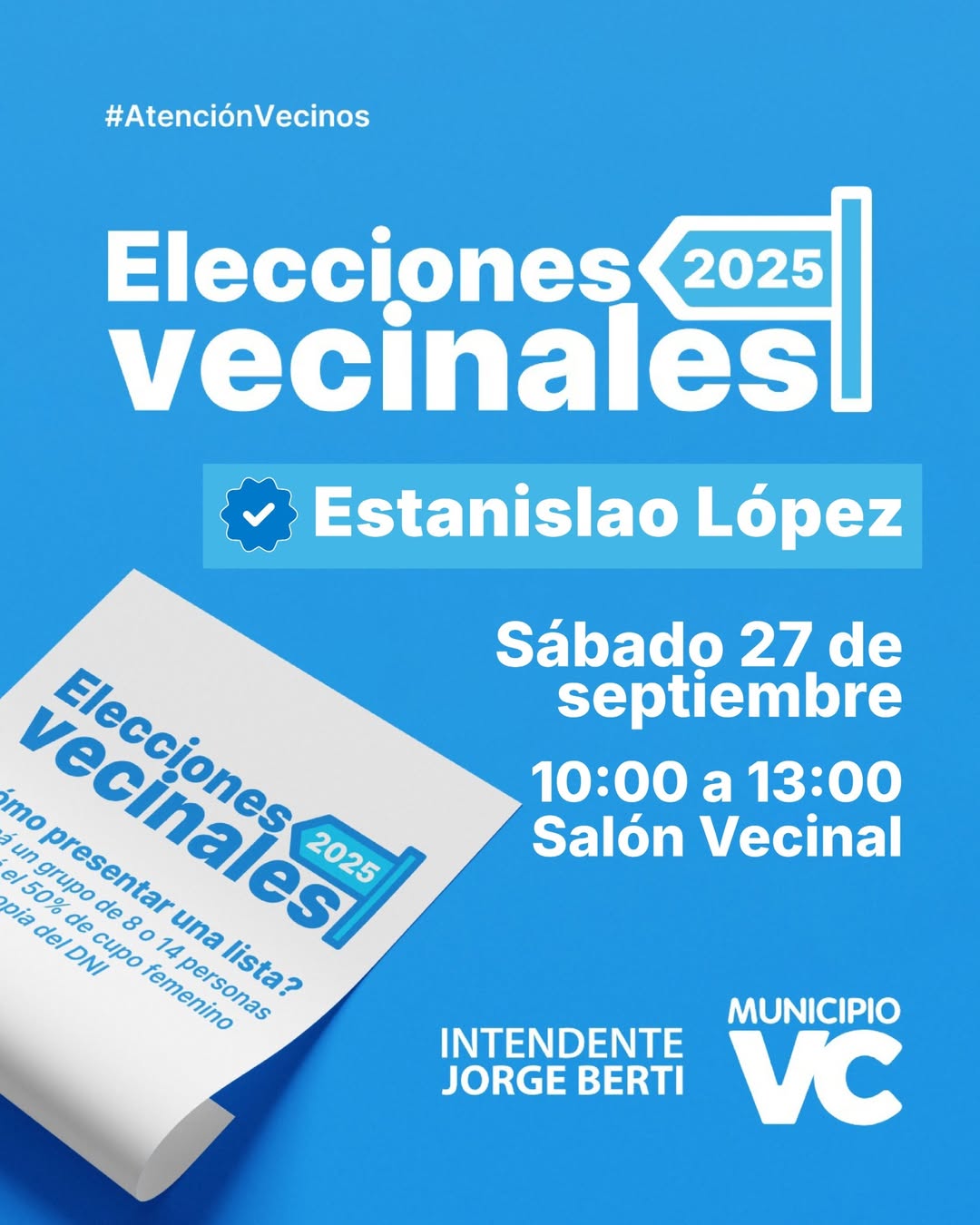 ¡Atención Vecinos!
