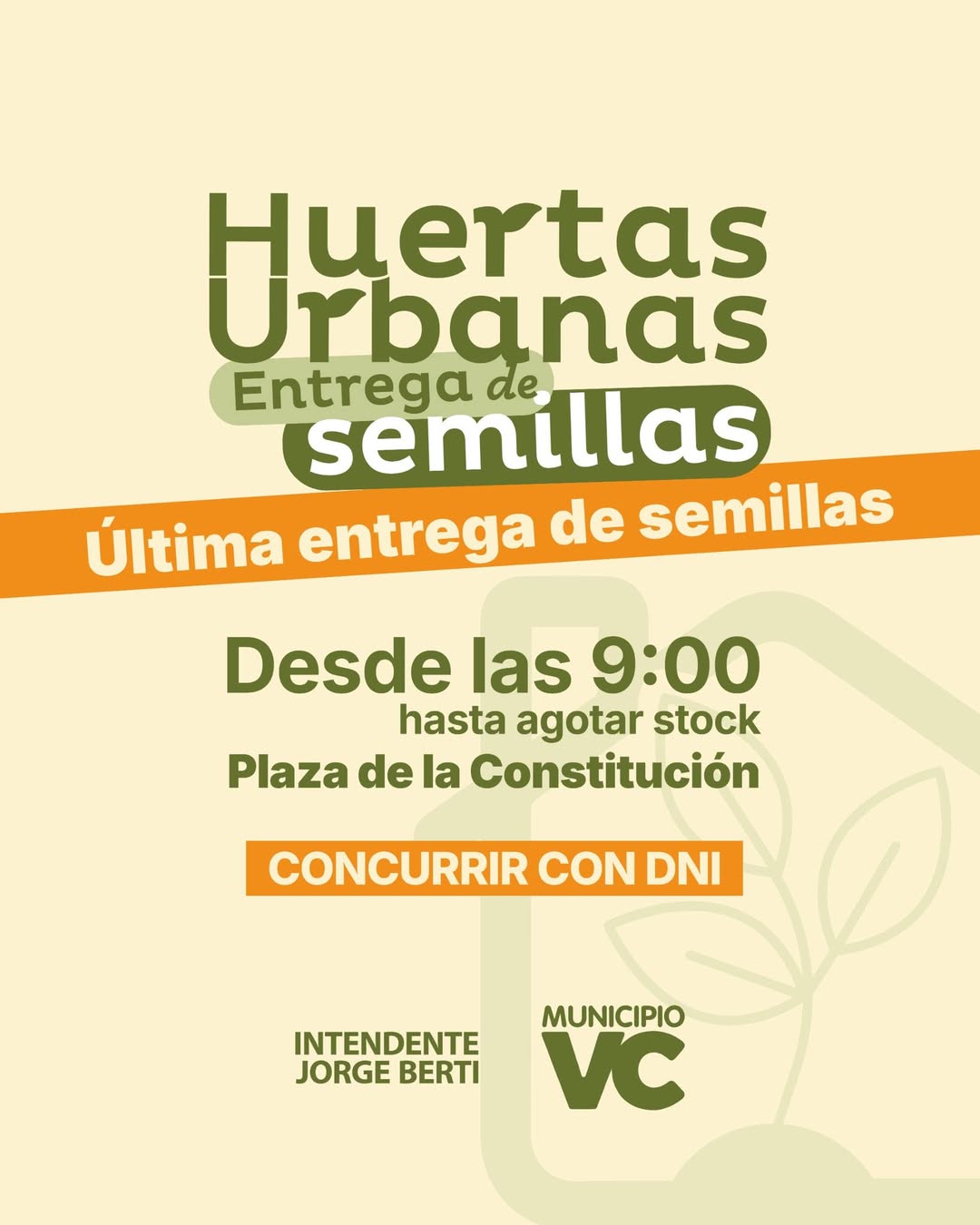 ¡Última entrega de semillas!