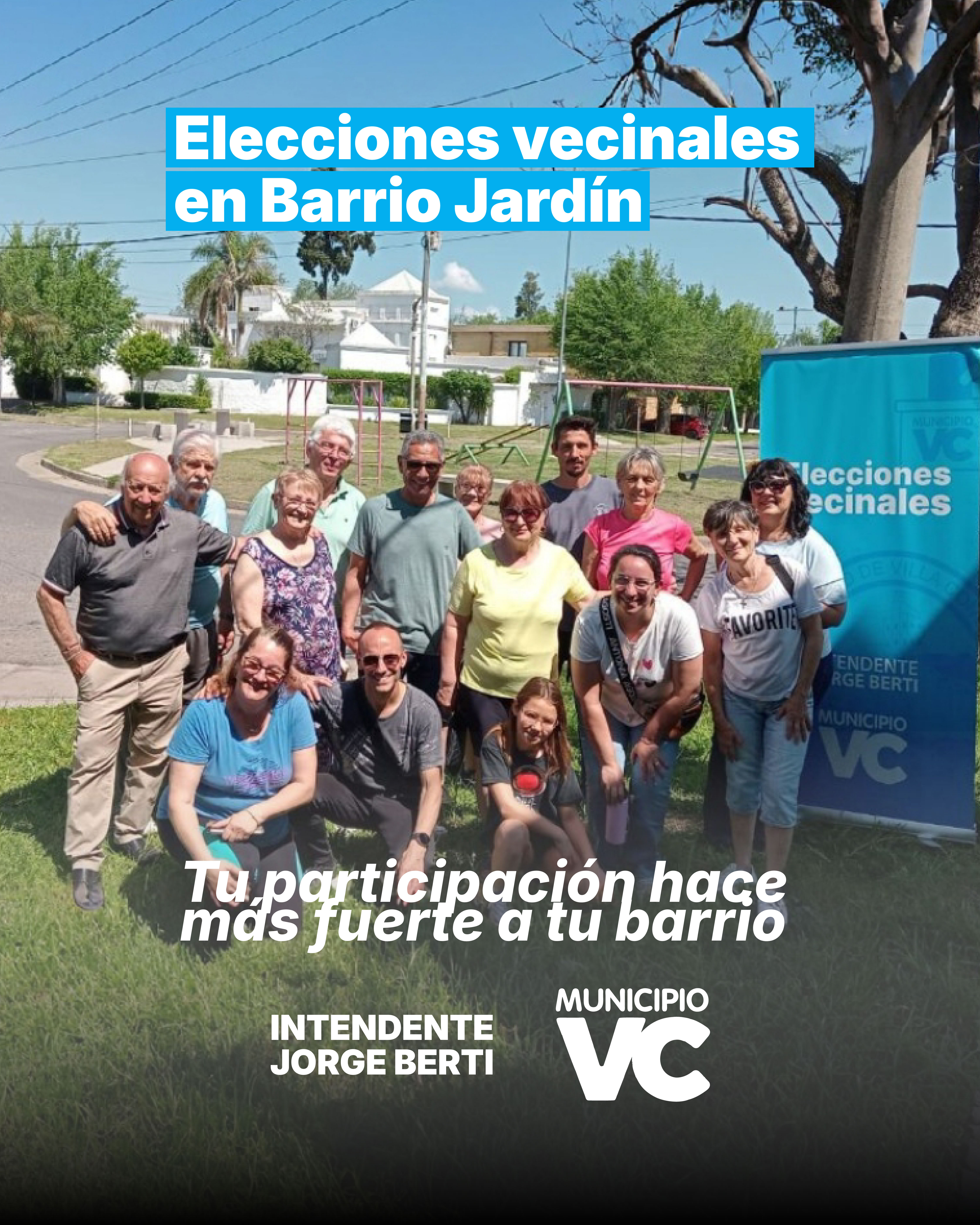 Elecciones vecinales en Barrio Jardín