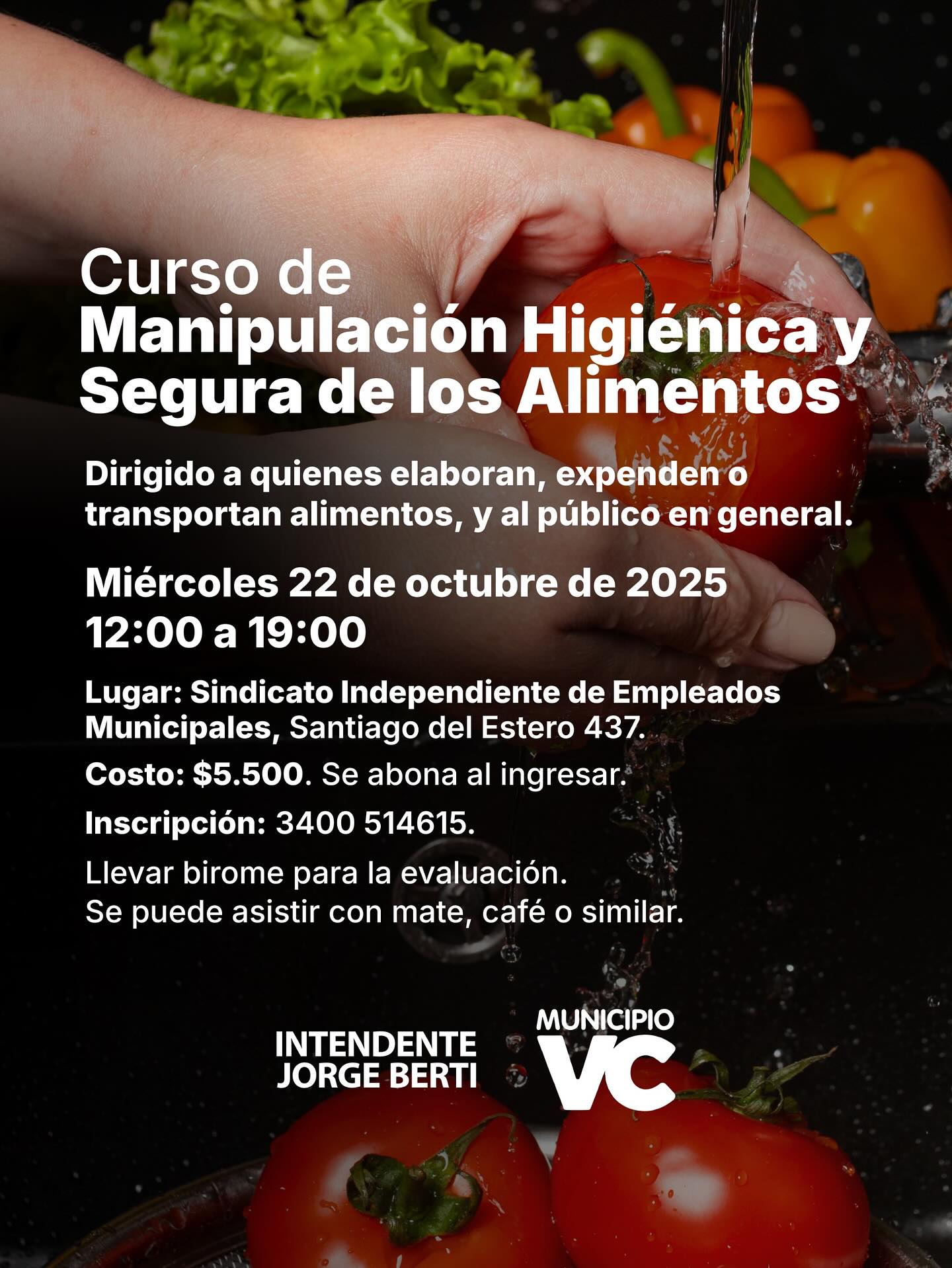 Curso de Manipulación Higiénica y Segura de los Alimentos