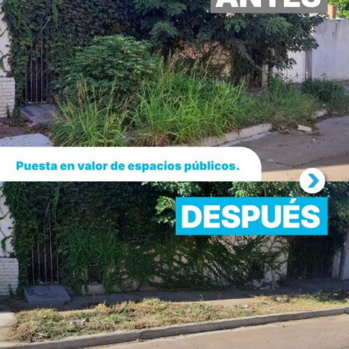 Estamos poniendo en condiciones distintos frentes de la ciudad.