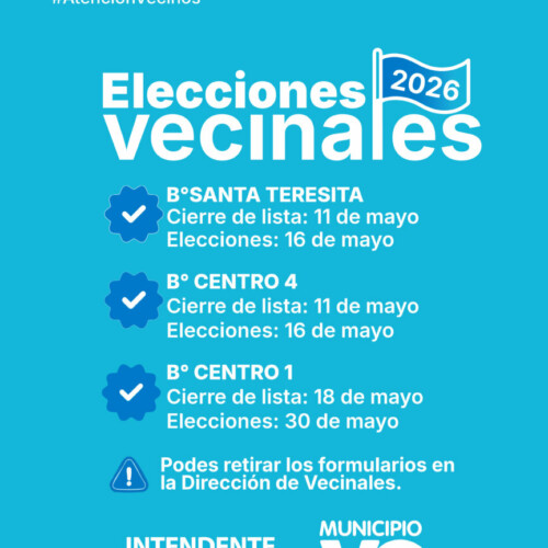 Elecciones Vecinales Mayo 2026