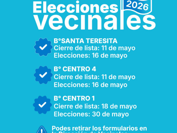 Elecciones Vecinales Mayo 2026