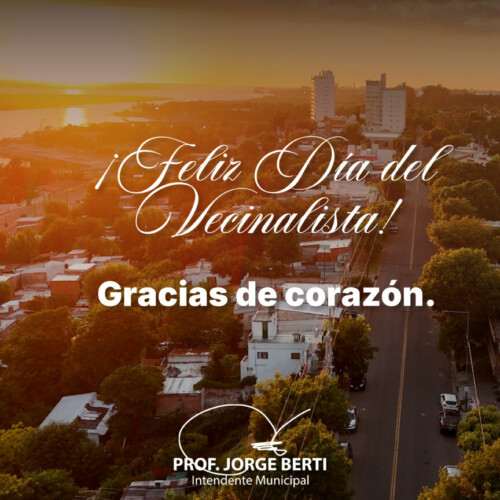 ¡Feliz día del Vecinalista!