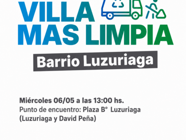  ¡Atención, barrio Luzuriaga!