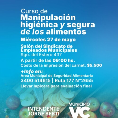 Curso de Manipulación Higiénica y Segura de los Alimentos