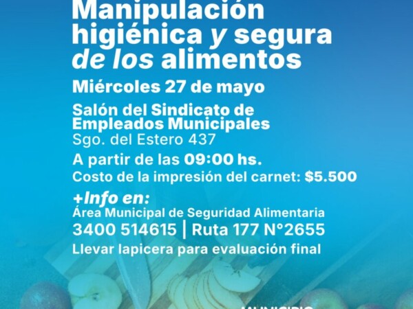 Curso de Manipulación Higiénica y Segura de los Alimentos
