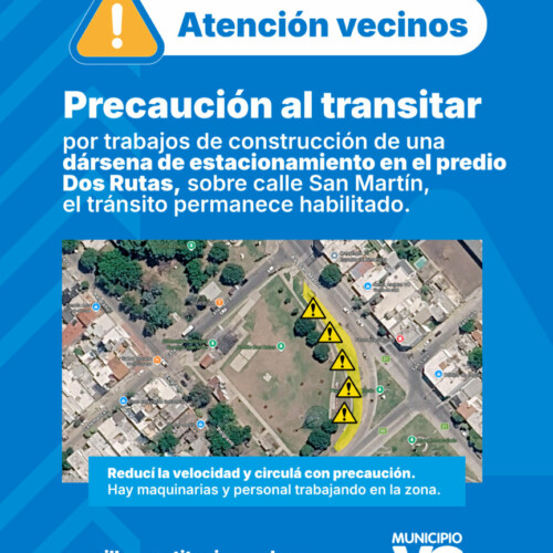Pedimos precaución al transitar