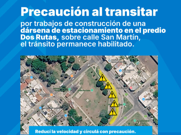 Pedimos precaución al transitar