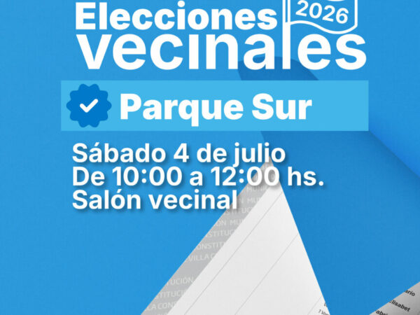 Elecciones Vecinales 2026.