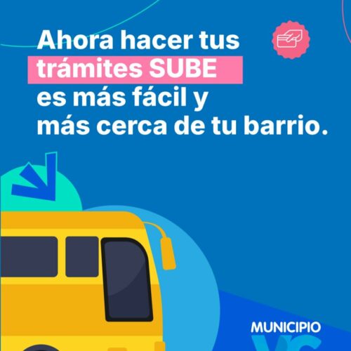 Ahora hacer trámites SUBE es más fácil y está más cerca de tu barrio.