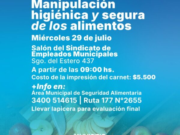🥦 Curso de Manipulación Higiénica y Segura de los Alimentos