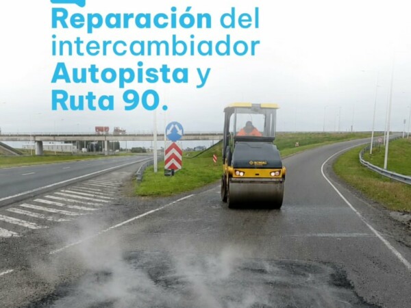 Reparación del intercambiador Autopista y Ruta 90