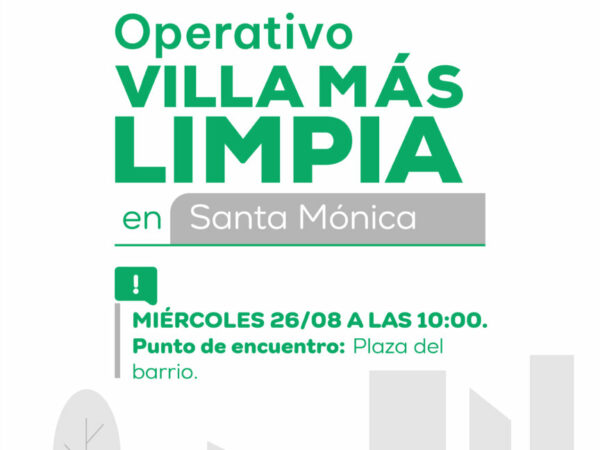 ¡Atención vecinos de barrio Santa Mónica!