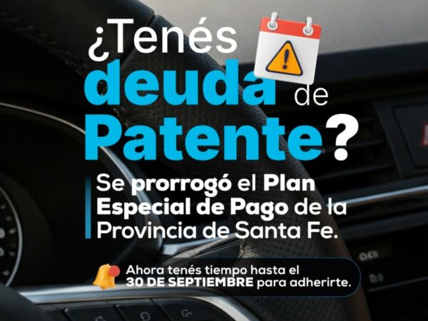 Se prorrogó el Plan Especial de Pago para Patentes