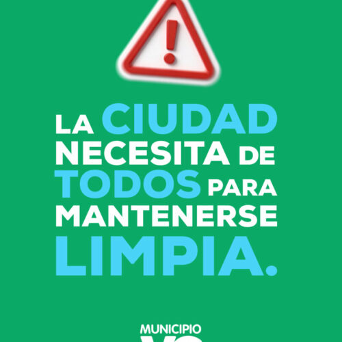 No te pedimos que limpies. Te pedimos que no ensucies.