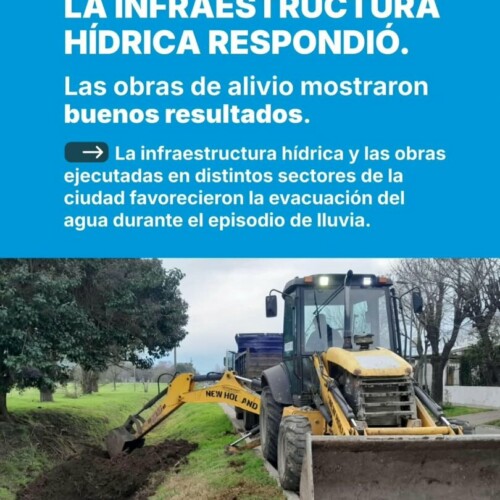Villa Constitución continúa con trabajos de limpieza y mantenimiento tras las intensas lluvias