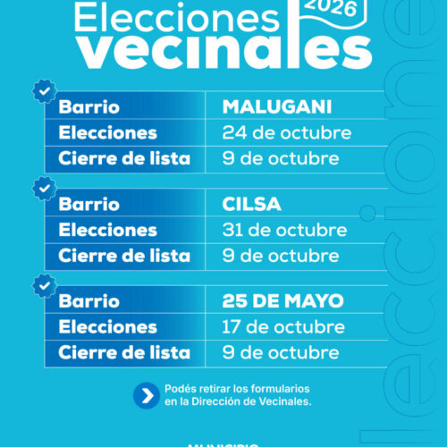 Elecciones Vecinales 2026 | Octubre
